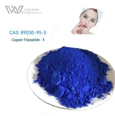 GHK-CU Copper tripeptide -1 Blue Powder Anti-Wrinkle Complex Adequado para Adultos Ingrediente para apoiar a firmeza da pele e reduzir as rugas no cuidado da pele madura